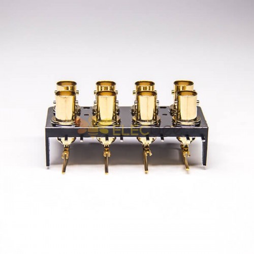 20pcs placcatura in oro connettore BNC femmina 90 gradi montaggio su PCB tipo DIP