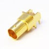 20pcs Gold Plating BNC Connector Female Right Angled Through Hole for PCB Mount 8mm
