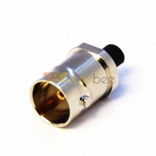 HD BNC Connector Cable Mount Solder Type Female Straight 75 Ohm