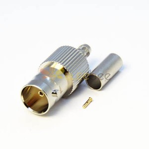 HD-SDI BNC Connector Types Straight Female for Cable with Crimp