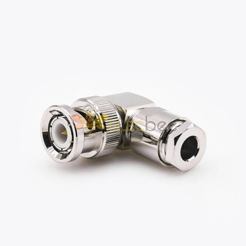 Right Angle BNC Connector Male Cable Mount Clamp For RG58/RG142