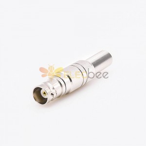Solder BNC Connector Female Straight With Spring for SYV-50-5-1 Cable