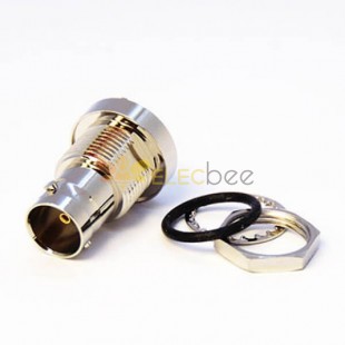 Waterproof BNC Female Connector Straight Through Hole 75 Ohm