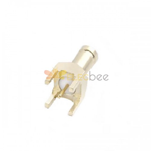 1.0/2.3 Conector PCB Mount Straight 75Ω Jack Solder Termination padrão 6GHz Gold Plated