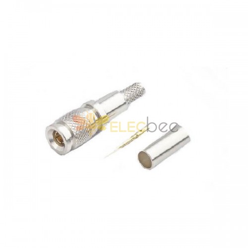 1.0 / 2.3连接器插头压接直75Ω端接电缆安装标准6GHz镀银 20Pcs