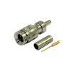1.0/2.3 Conector Straight 75Ω Plug Crimp Termination Cable Mount Miniature Bulkhead Fitting Snap-On