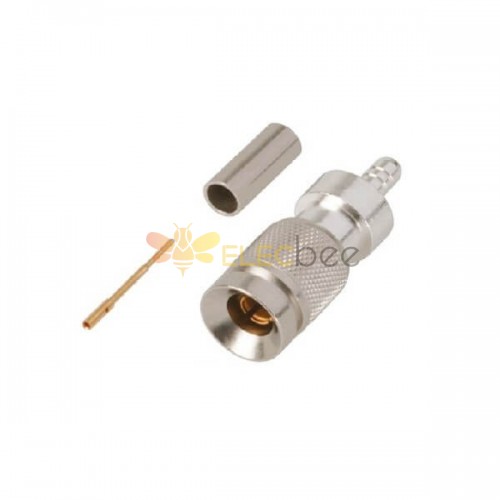 20pcs 1.0/2.3 Connector Straight 75Ω Plug Solder Termination for Cable Mount