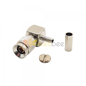 DIN 1.0/2.3 Connector Right Angle Male Crimp Type for Coaxial Connector