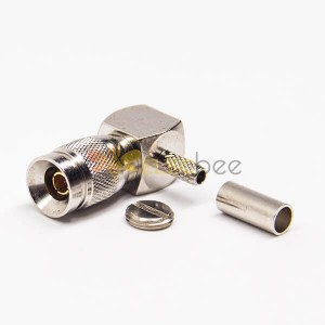 DIN 1.0/2.3 Connector Right Angle Male Crimp Type for Coaxial Connector