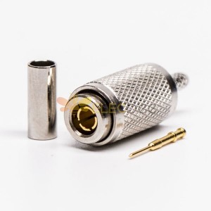 DIN 1.0/2.3 Connector Straight Male Crimp Type for Cable RG316-RG174