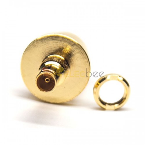 20pcs DIN Type Connector Female Straight Glod Plating Bulkhead for PCB Mount