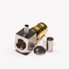 DIN 1.6/5.6 Connector Female Right Angled Crimp Type