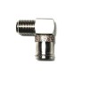 Adaptateur F Plug Male to Jack Female Angle droit Quick Push on RF Coaxial Connector Converter