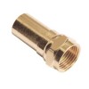 F Connector Coax Mâle Straight avec Gold Plated