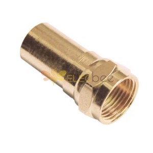F Connector Coax Male Straight with Gold Plated