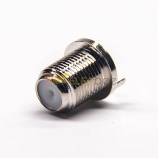 F Connector Coaxial Straight Female Through Hole for PCB Mount