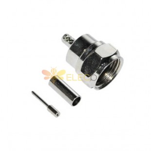 F Conector para RG179 Crimp Tipo Straight Plug for Cable
