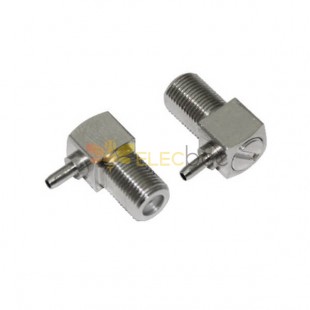 F Connector RG174 Right Angled Female Crimp Type for Cable