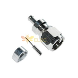 F Connector RG58 RF Coax Straight Plug for Cable