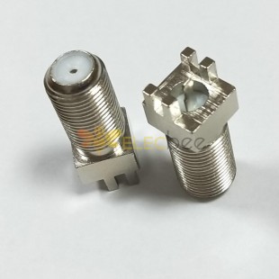 F 잭 암 솔더 Edge1.9mm PCB 마운트 RF 동축 커넥터