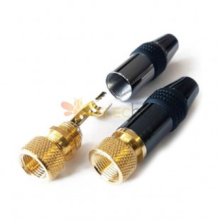 F Male Connector For Vedio Cable