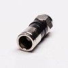 20pcs F Type Connector for RG6 Cable Coaxial Straight Plug Compression Type