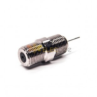 F Type Connector à Coaxial 180 Degree Female Through Hole pour PCB Mount