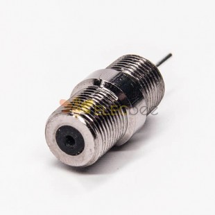 20pcs F Type Connector to Coaxial 180 Degree Female Through Hole for PCB Mount