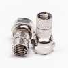 Type F pour RG59 Coaxial Connector Male Straight Connector Solder Type