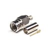 F Type Male Coaxial Connector Straight Crimp Type pour coaxial Cable