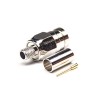 F Type Male Coaxial Connector Straight Crimp Type for Coaxial Cable
