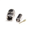 20pcs F Type Male Coaxial Connector Straight Crimp Type for Coaxial Cable