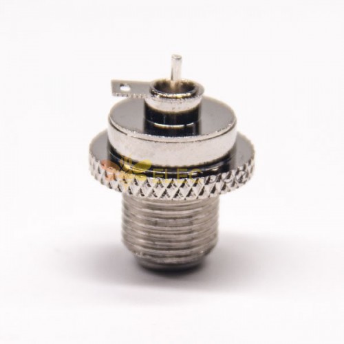 Conector de tornillo tipo F de 20 piezas, tipo de soldadura hembra recta para Cable Coaxial