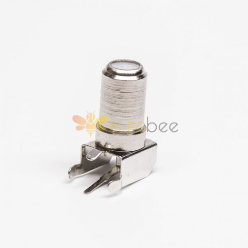 20pcs F Type Socket R/A Connector Through Hole for PCB Mount