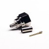 20pcs Male F Type Connector 180 Degree Crimp Type Nickel Plating