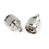 N Plug Male to F Jack Female RF Coaxial Connector Adapter