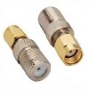 Reverse RP SMA Plug Male to F Type Jack Female RF Coaxial Connector Adapter