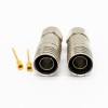 RG11 F Connector Male Straight Brass for Cable injection molding