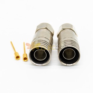 RG11 F 连接器公直黄铜，用于电缆注塑