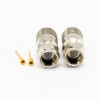 RG11 F Connector Male Straight Brass for Cable injection molding