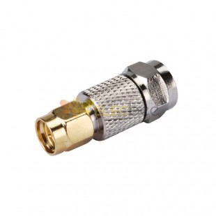 SMA Plug Male to F-Type Male RF Coaxial Connector Adapter