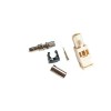 Beige Fakra I Code Male Plug Straight Connector Crimp for Cable RG142 RG223