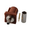 Fakra Fakra 壓接公頭棕色焊接連接器用於RG316 RG174