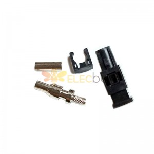 Fakra A Code Male Plug Black Straight Connector Crimp per cavo RG316 RG174