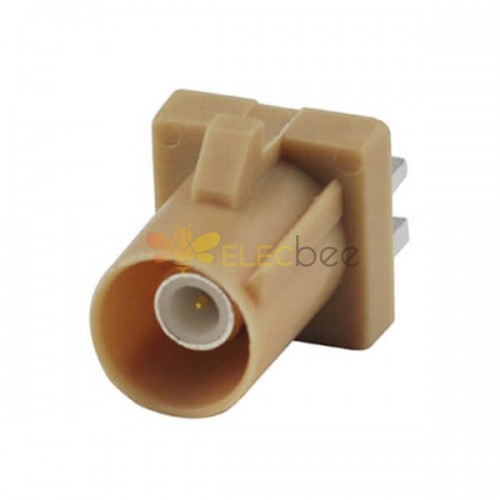Fakra B Connector Fakra SMB Male PCB mount Plug straight End Launch Beige Blutooth RF connector