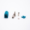 Fakra Blue ConnectoRFakra Z Female Right Angle Water Blue Crimp Connector for RG174 RG316 Cable
