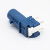 Fakra C Connector Male Blue Through Hole PCB Right Angle for Car GPS Antenna
