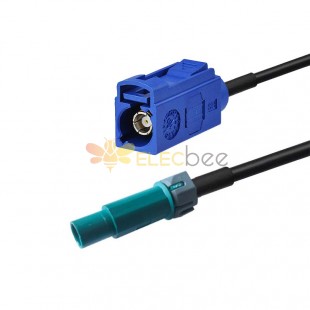 Fakra Cable Waterblue Z Plug Male to Fakra C Straight Jack Female Radio Vehicle Extension Cable RG316