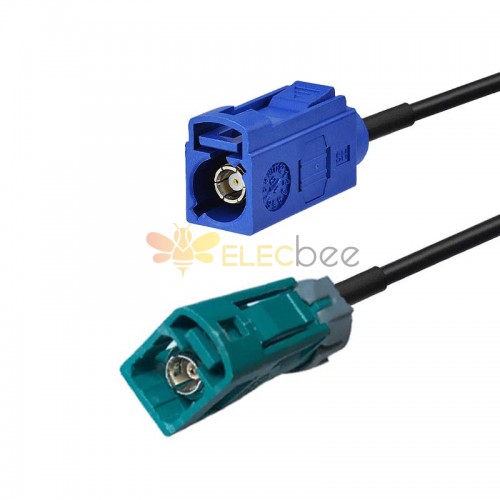 Fakra Cable Waterblue Z Waterproof Jack to Fakra C Straight Jack Female Radio Vehicle Extension Cable RG316 30cm