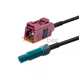 Câble Fakra étanche Waterblue Z Plug mâle à Fakra D Jack droit femelle GSM câble d'extension de véhicule RG316